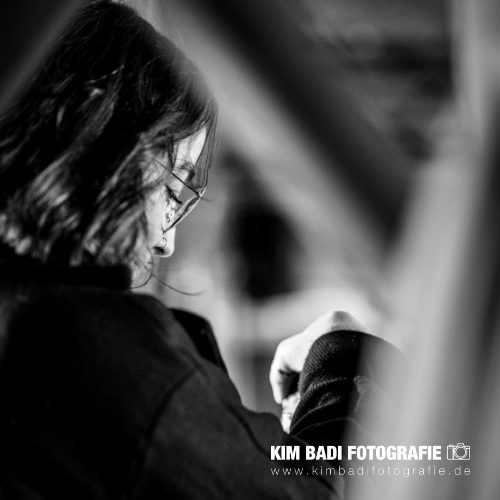 Kim Badi - Portraitfotografie - schwarz weiß